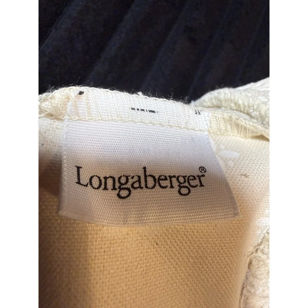 LONGABERGER 1988 Small Basket With Fabric Liner Excellent Condition 6